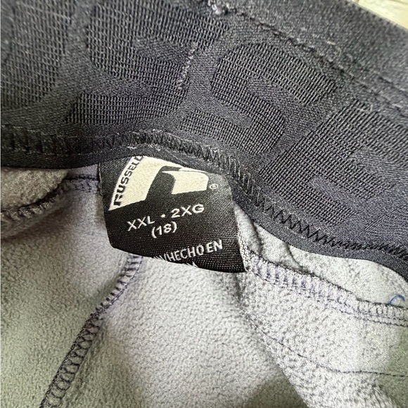 Russell Athletic Black and Gray Fleece Pants - Picture 5 of 7